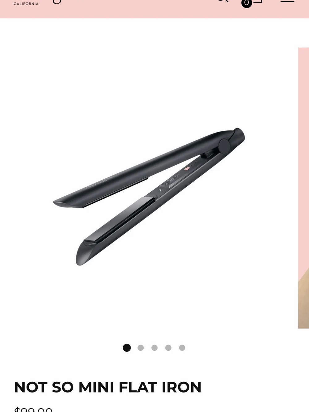 NEW IN BOX: Adagio not so mini ceramic flat iron